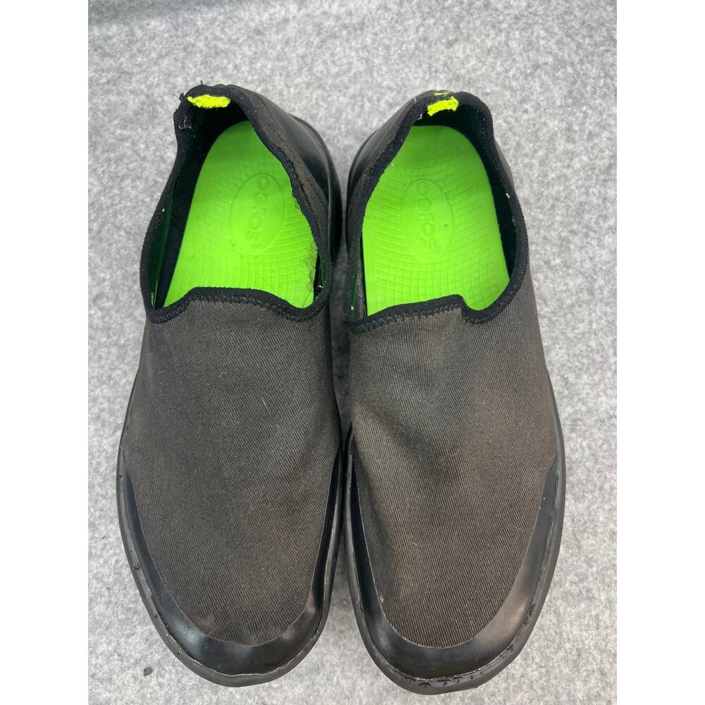 OOFOS OOmg eeZee Black Slip On Low Recovery Shoe Thick Sole Sneaker Women 9.5 - Picture 6 of 8